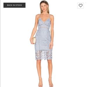 Bardot Botanica Dress in Light Blue Small